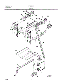 05 - Burner parts for Frigidaire Range FPF303BWA from AppliancePartsPros.com