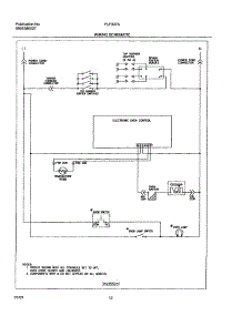 12 - Wiring Schematic parts for Frigidaire Range FLF337AUC from AppliancePartsPros.com