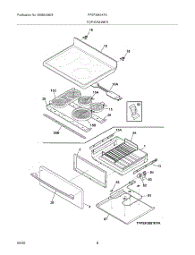07 - Top / Drawer parts for Frigidaire Range FPEF3081KFA from AppliancePartsPros.com