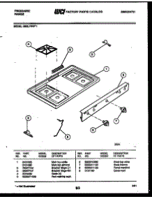 03 - Cooktop Parts parts for Frigidaire Range G30LPNW1 from AppliancePartsPros.com