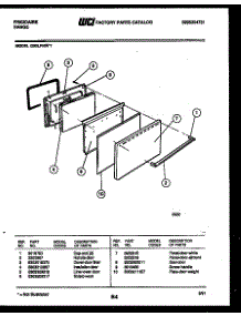 04 - Door Parts parts for Frigidaire Range G30LPNW1 from AppliancePartsPros.com