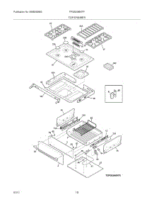 09 - Top / Drawer parts for Frigidaire Range FPGS3085KFF from AppliancePartsPros.com