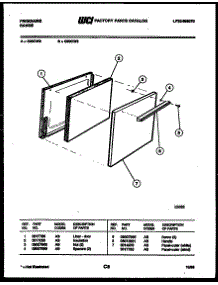 03 - Door Parts parts for Frigidaire Range G30CL2 from AppliancePartsPros.com