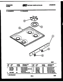 03 - Cooktop Parts parts for Frigidaire Range GC34BCW4 from AppliancePartsPros.com