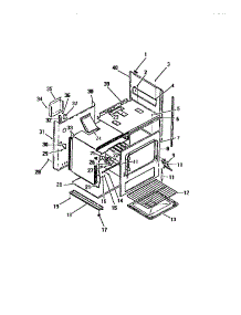 22 - Interior Oven, Panels, Frame parts for Frigidaire Range GC34BCW0 from AppliancePartsPros.com