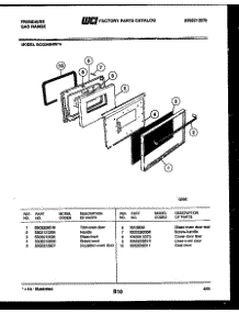 05 - Door Parts parts for Frigidaire Range GCG34BNW4 from AppliancePartsPros.com