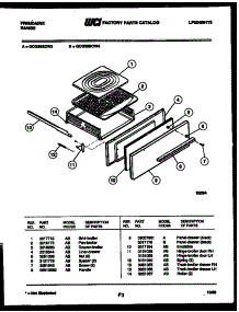 07 - Broiler Drawer Parts parts for Frigidaire Range GCG38BCW3 from AppliancePartsPros.com