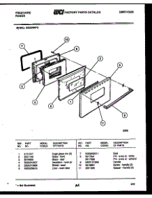 04 - Door Parts parts for Frigidaire Range GG32NW3 from AppliancePartsPros.com