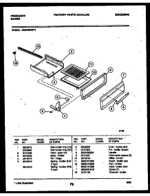 04 - Broiler Drawer Parts parts for Frigidaire Range GG34BNW4 from AppliancePartsPros.com