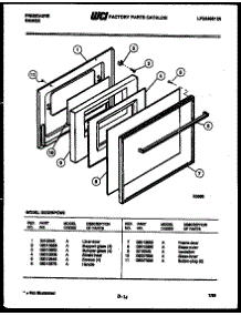 04 - Door Parts parts for Frigidaire Range GG32BPCW2 from AppliancePartsPros.com