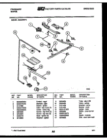 07 - Burner, Manifold And Gas Control parts for Frigidaire Range GG32NW3 from AppliancePartsPros.com