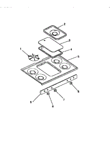 14 - Cooktop, Knobs parts for Frigidaire Range GG46CW0 from AppliancePartsPros.com