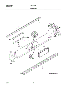 03 - Backguard parts for Frigidaire Range GLCS376ABD from AppliancePartsPros.com