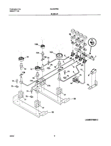 05 - Burner parts for Frigidaire Range GLCS376ABD from AppliancePartsPros.com