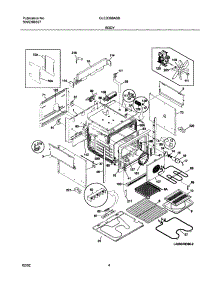 05 - Body parts for Frigidaire Range GLED388ASB from AppliancePartsPros.com