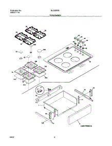 09 - Top / Drawer parts for Frigidaire Range GLCS376ABD from AppliancePartsPros.com