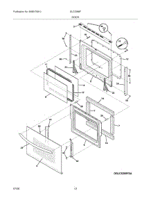 11 - Door parts for Frigidaire Range GLCS389FSA from AppliancePartsPros.com