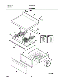 07 - Top / Drawer parts for Frigidaire Range GLEF376AQE from AppliancePartsPros.com