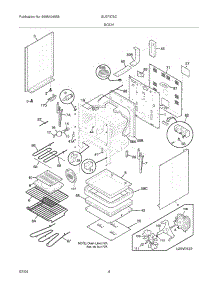 05 - Body parts for Frigidaire Range GLEF378CBE from AppliancePartsPros.com