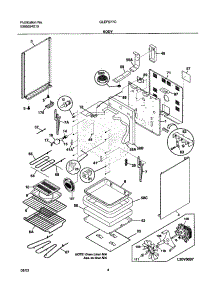 05 - Body parts for Frigidaire Range GLEFS77CQB from AppliancePartsPros.com