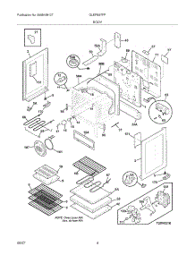 05 - Body parts for Frigidaire Range GLEFM97FPBF from AppliancePartsPros.com