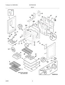 05 - Body parts for Frigidaire Range GLEFZ384GCB from AppliancePartsPros.com