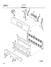 03 - Backguard parts for Frigidaire Range GLGF366ASD from AppliancePartsPros.com