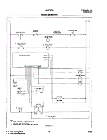 11 - Wiring Schematic parts for Frigidaire Range GLEFS76AQJ from AppliancePartsPros.com