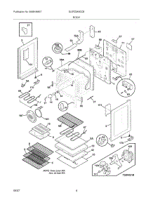 05 - Body parts for Frigidaire Range GLEFZ389GCB from AppliancePartsPros.com