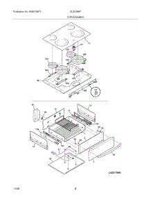 07 - Top / Drawer parts for Frigidaire Range GLES389FBB from AppliancePartsPros.com