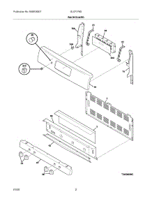 03 - Backguard parts for Frigidaire Range GLGF376DQM from AppliancePartsPros.com