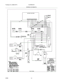 14 - Wiring Schematic parts for Frigidaire Range GLGF386DCD from AppliancePartsPros.com