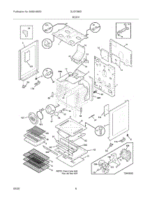 07 - Body parts for Frigidaire Range GLGF388DBE from AppliancePartsPros.com