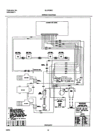 12 - Wiring Diagram parts for Frigidaire Range GLGF388CQA from AppliancePartsPros.com