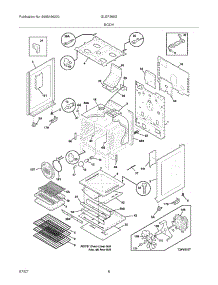 07 - Body parts for Frigidaire Range GLGF389GSA from AppliancePartsPros.com