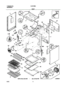 07 - Body parts for Frigidaire Range GLGF388ABC from AppliancePartsPros.com