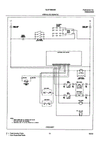 13 - Wiring Schematic parts for Frigidaire Range GLGF388ABE from AppliancePartsPros.com