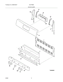 05 - Backguard parts for Frigidaire Range GLGF389GBG from AppliancePartsPros.com