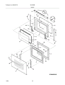 11 - Door parts for Frigidaire Range GLGS389EQA from AppliancePartsPros.com