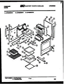 08 - Body Parts parts for Frigidaire Range GPG38BEL0 from AppliancePartsPros.com