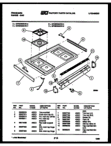 03 - Cooktop Parts parts for Frigidaire Range GPM638BDL8 from AppliancePartsPros.com