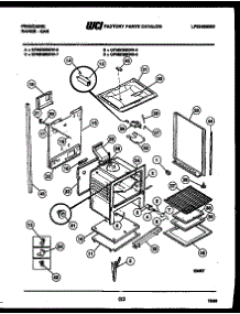 06 - Lower Body Parts parts for Frigidaire Range GPM638BDL8 from AppliancePartsPros.com