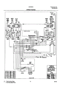 11 - Wiring Diagram parts for Frigidaire Range GSE3WZCBA from AppliancePartsPros.com