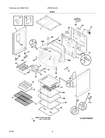05 - Body parts for Frigidaire Range LFEF3016LWA from AppliancePartsPros.com