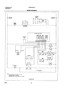 12 - Wiring Schematic parts for Frigidaire Range GSG3PZCCA from AppliancePartsPros.com