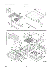 07 - Top / Drawer parts for Frigidaire Range LEEFM389FEB from AppliancePartsPros.com