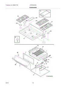 09 - Top / Drawer parts for Frigidaire Range LPGF3091KSD from AppliancePartsPros.com