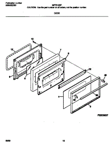 05 - Door parts for Frigidaire Range MFF312BFWC from AppliancePartsPros.com