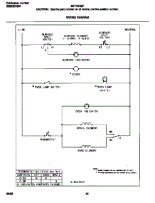 06 - Wiring Diagram parts for Frigidaire Range MFF312BFWC from AppliancePartsPros.com