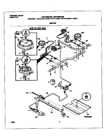 03 - Burner parts for Frigidaire Range MGF336BGWB from AppliancePartsPros.com